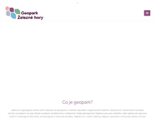Tablet Screenshot of geoparkzh.cz